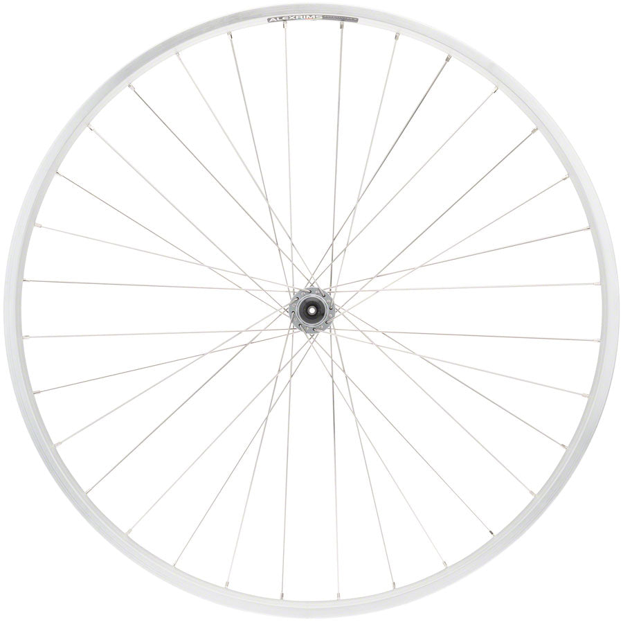 Quality Wheels Value Double Wall Series Front Wheel - 700, QR x 100mm, Rim Brake, Silver, Clincher