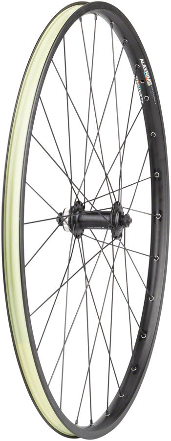 Quality Wheels Value Double Wall Series Disc Front Wheel - 650b, QR x 100mm, Center-Lock, Black