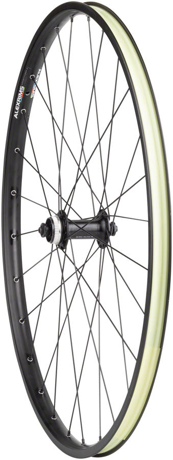 Quality Wheels Value Double Wall Series Disc Front Wheel - 650b, QR x 100mm, Center-Lock, Black