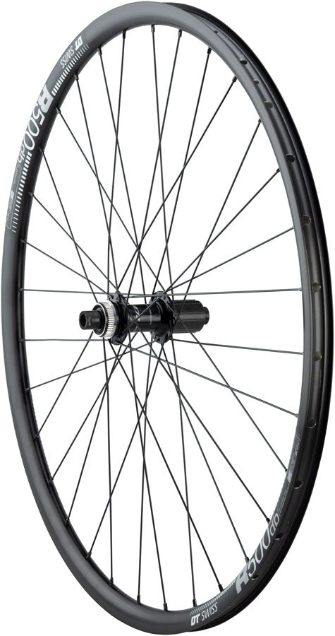 Quality Wheels RS505/DT R500 Disc Rear Wheel - 700, 12 x 142mm, Center-Lock, HG 11, Black
