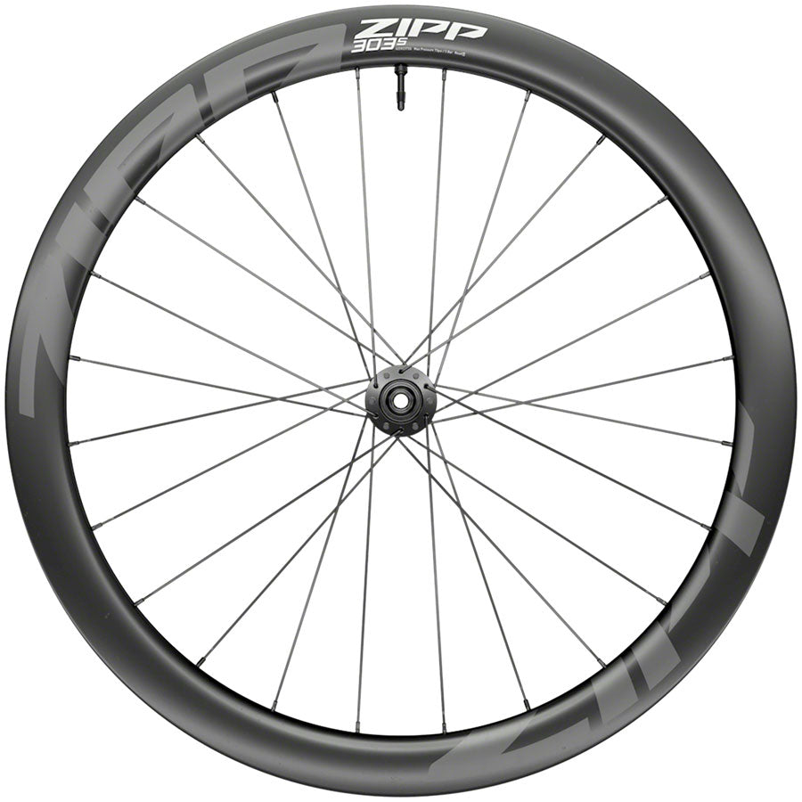Zipp 303 S Front Wheel - 700, 12 X 100mm, Center-Lock, Tubeless, Black, A1