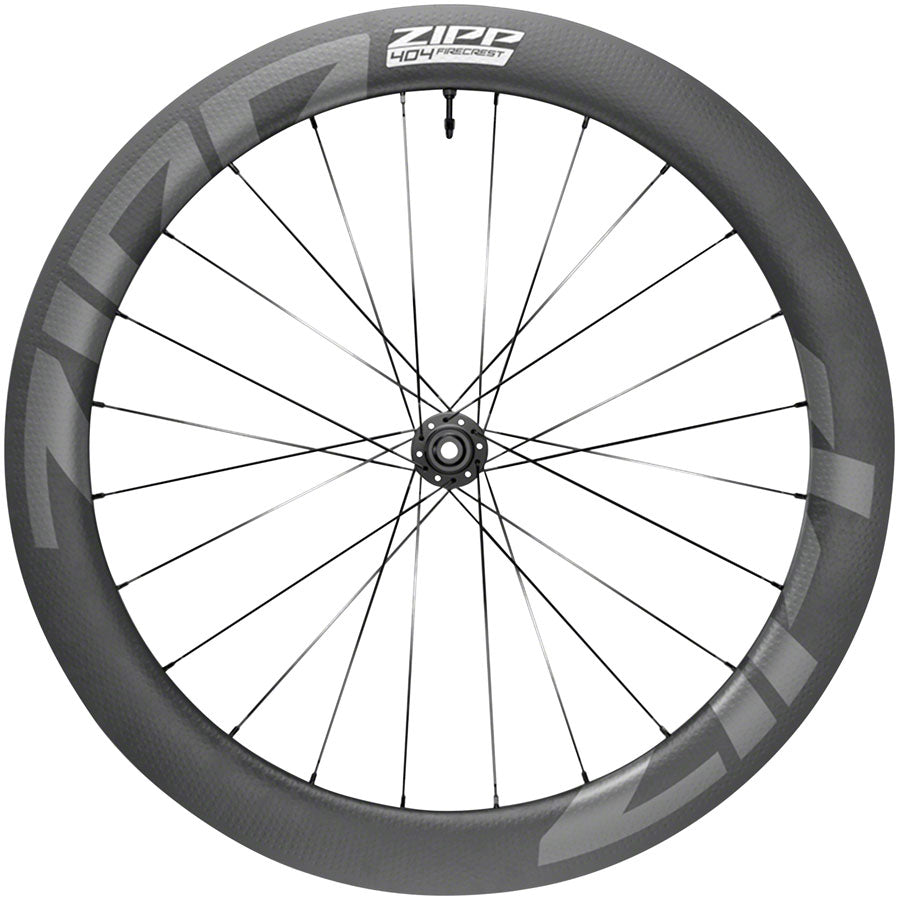 Zipp 404 Firecrest Carbon Front Wheel - 700, 12 X 100mm, Center-Lock, Tubeless, Black, A1