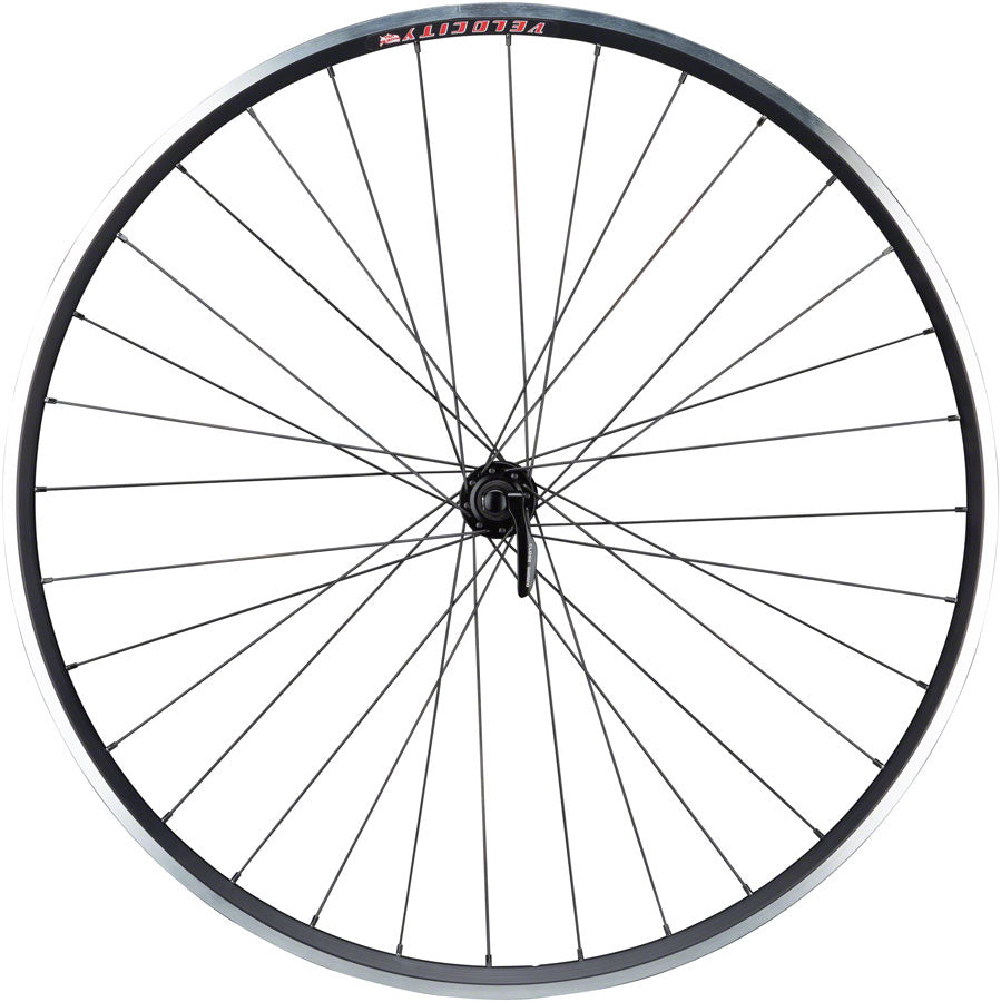 Quality Wheels 105/A23 Front Wheel - 700, QR x 100mm, Rim Brake, Black, Clincher