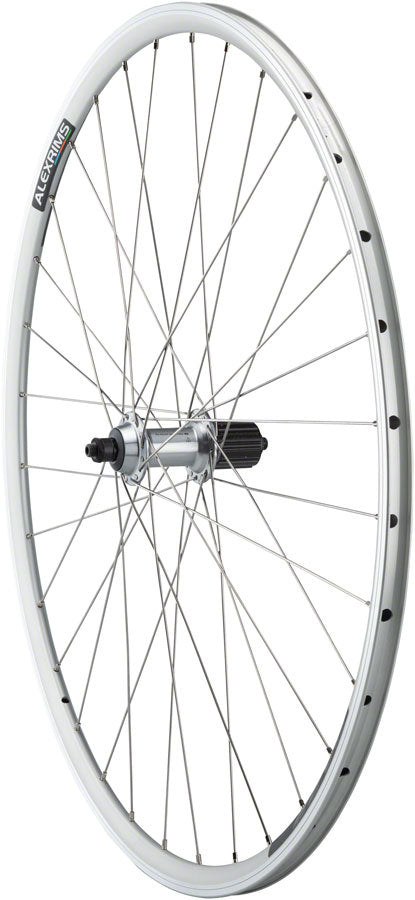 Quality Wheels Tiagra/DA22 Rear Wheel - 700, QR x 130mm, Rim Brake, HG 11, Silver, Clincher