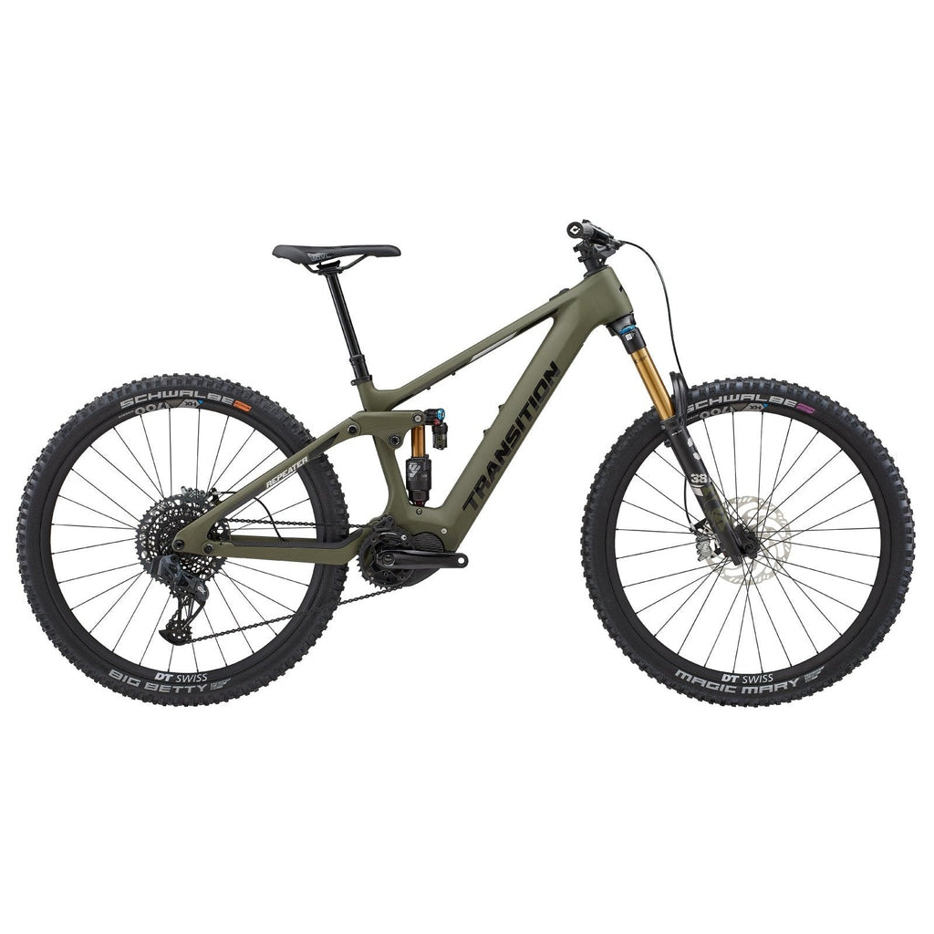 Transition Repeater 29" Cabon Complete E-Bike - AXS Build, Mossy Green