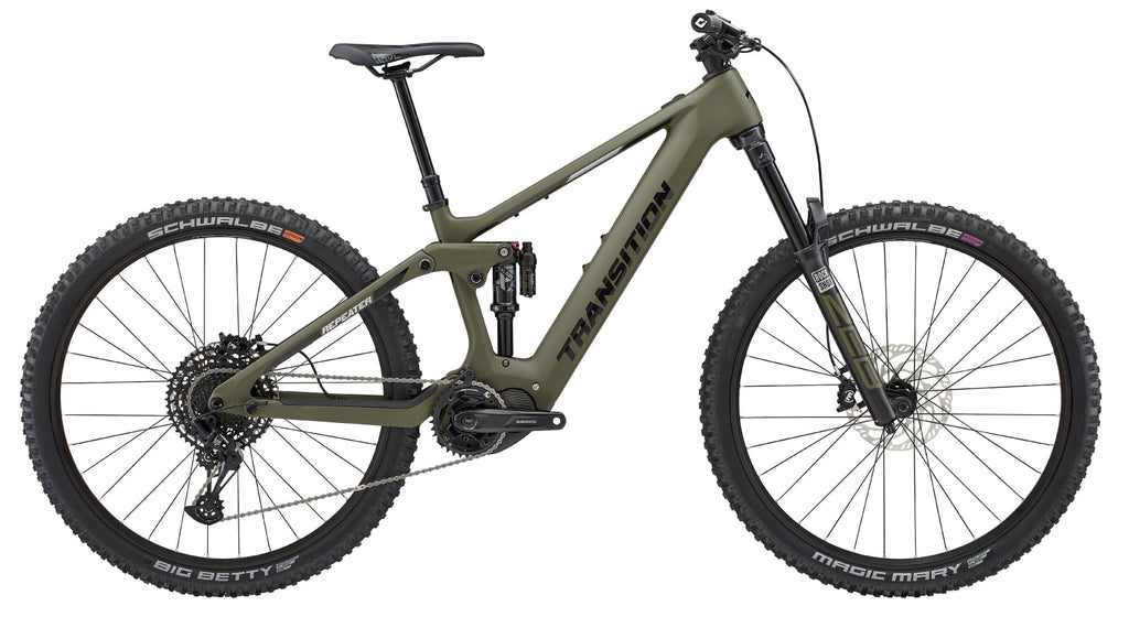 Transition Repeater 29" Cabon Complete E-Bike - NX Build, Mossy Green
