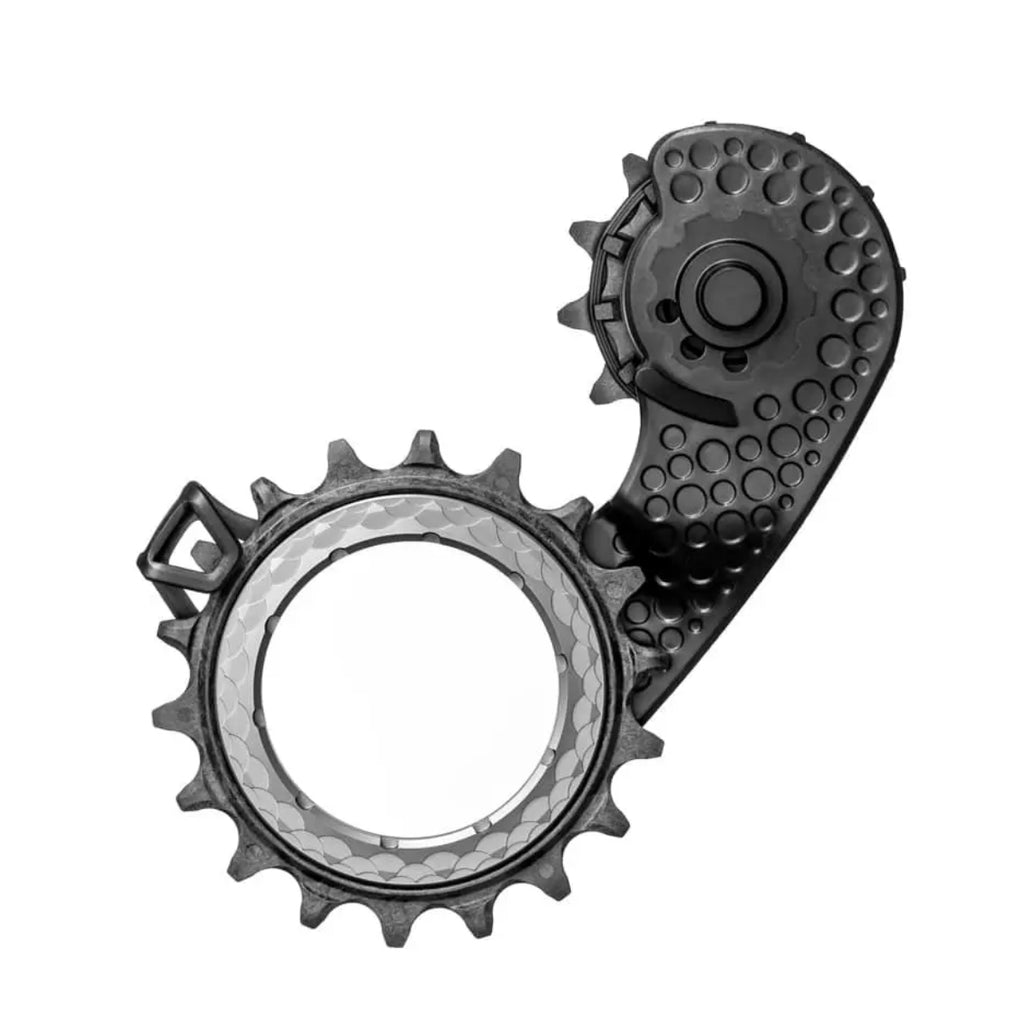 absoluteBLACK HOLLOWcage Oversized Derailleur Pulley Cage - For SRAM AXS, Full Ceramic Bearings, Carbon Cage, Titanium