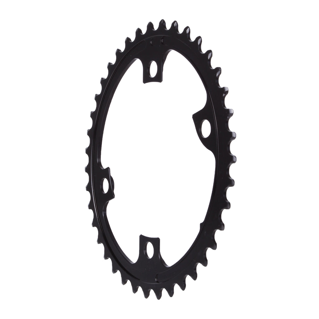 absoluteBLACK Premium Oval 110 BCD Road Inner Chainring for Shimano Dura-Ace 9100 - 39t, 110 Shimano Asymmetric BCD, 4-Bolt, Black