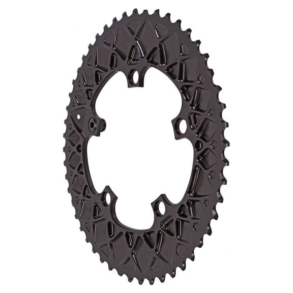 absoluteBLACK Premium Oval 110 BCD Road Outer Chainring for SRAM - 50t, 110 BCD, 5-Bolt, Black