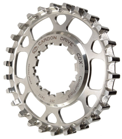 Gates Carbon Drive CDX CenterTrack Freehub 9-Spline Rear Sprocket - 26t, Shimano 9-Spline, Silver
