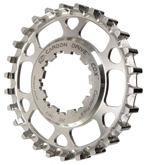 Gates Carbon Drive CDX CenterTrack Freehub 9-Spline Rear Sprocket - 26t, Shimano 9-Spline, Silver
