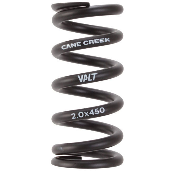 Cane Creek VALT Lightweight Steel Spring for Coil Shock, 2.00"/51mm x 450lbs, Black