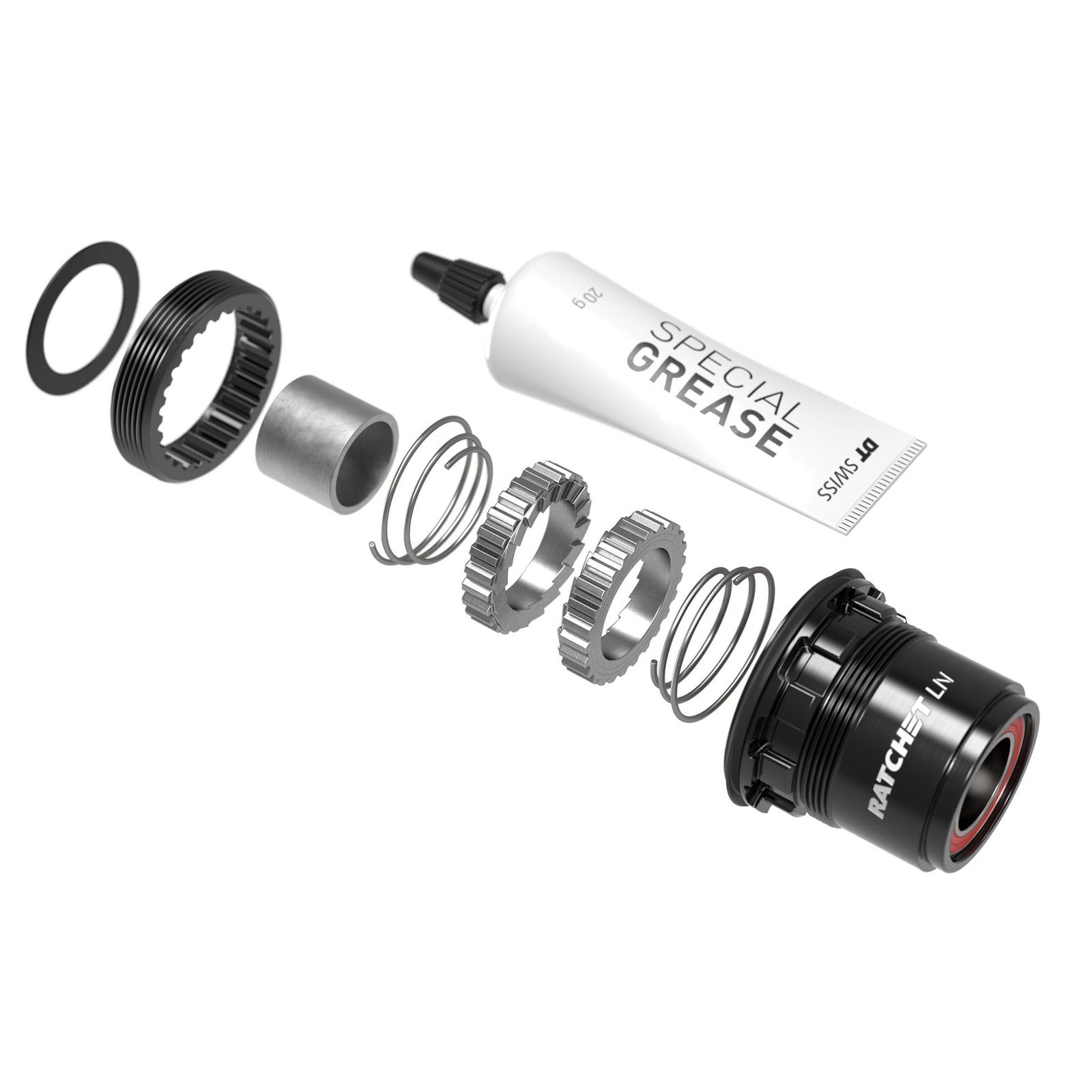 DT Swiss 370 Ratchet LN 18t Upgrade Kit XD FH Body