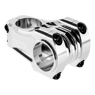 DEITY Copperhead Stem - 50mm, 31.8mm Clamp, +/-0, 1 1/8", Silver