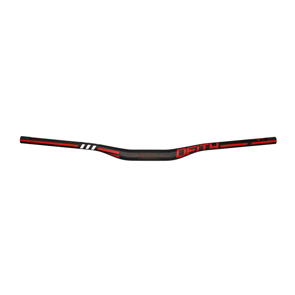 DEITY Skywire 35 Handlebar - 25mm Rise, 800mm Width, 35mm Clamp, Red