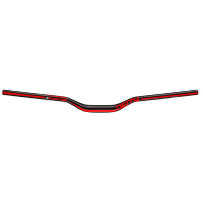 DEITY Blacklabel 800 Handlebar: 38mm Rise, 800mm Width, 31.8 Clamp, Black w/ Red