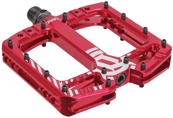DEITY TMAC Pedals - Platform, Aluminum, 9/16", Red
