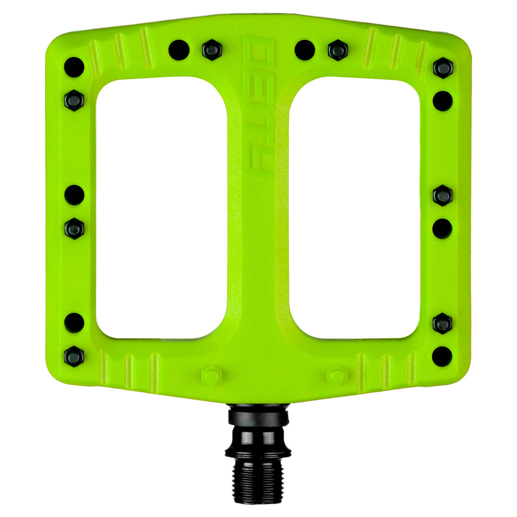 DEITY Deftrap Pedals - Platform, Composite, 9/16", Green