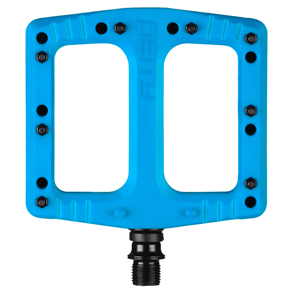 DEITY Deftrap Pedals - Platform, Composite, 9/16", Blue