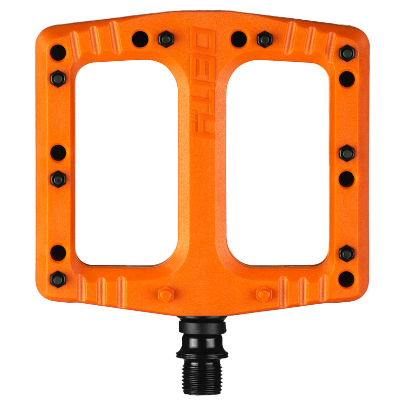 DEITY Deftrap Pedals - Platform, Composite, 9/16", Orange