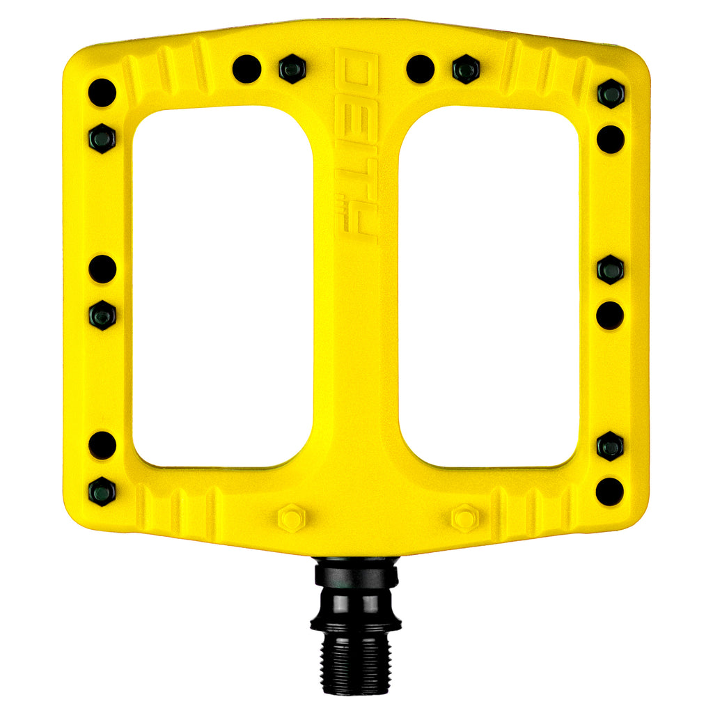 DEITY Deftrap Pedal - Platform, Composite, 9/16", Yellow