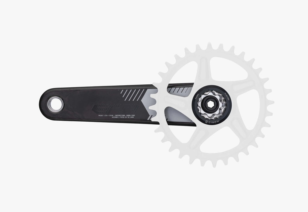 RaceFace Era Crankset - 165mm, Direct Mount, 136mm Spindle with CINCH Interface, Carbon, Black - Open Box, New