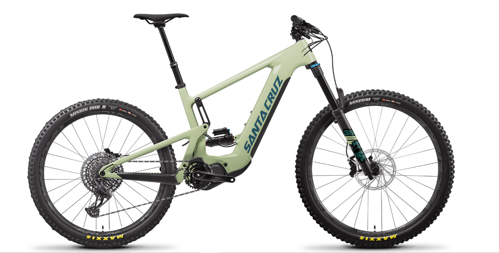2022 Santa Cruz Heckler 9 Carbon C MX Complete E-Bike - Gloss Avocado Green, Large, S Build