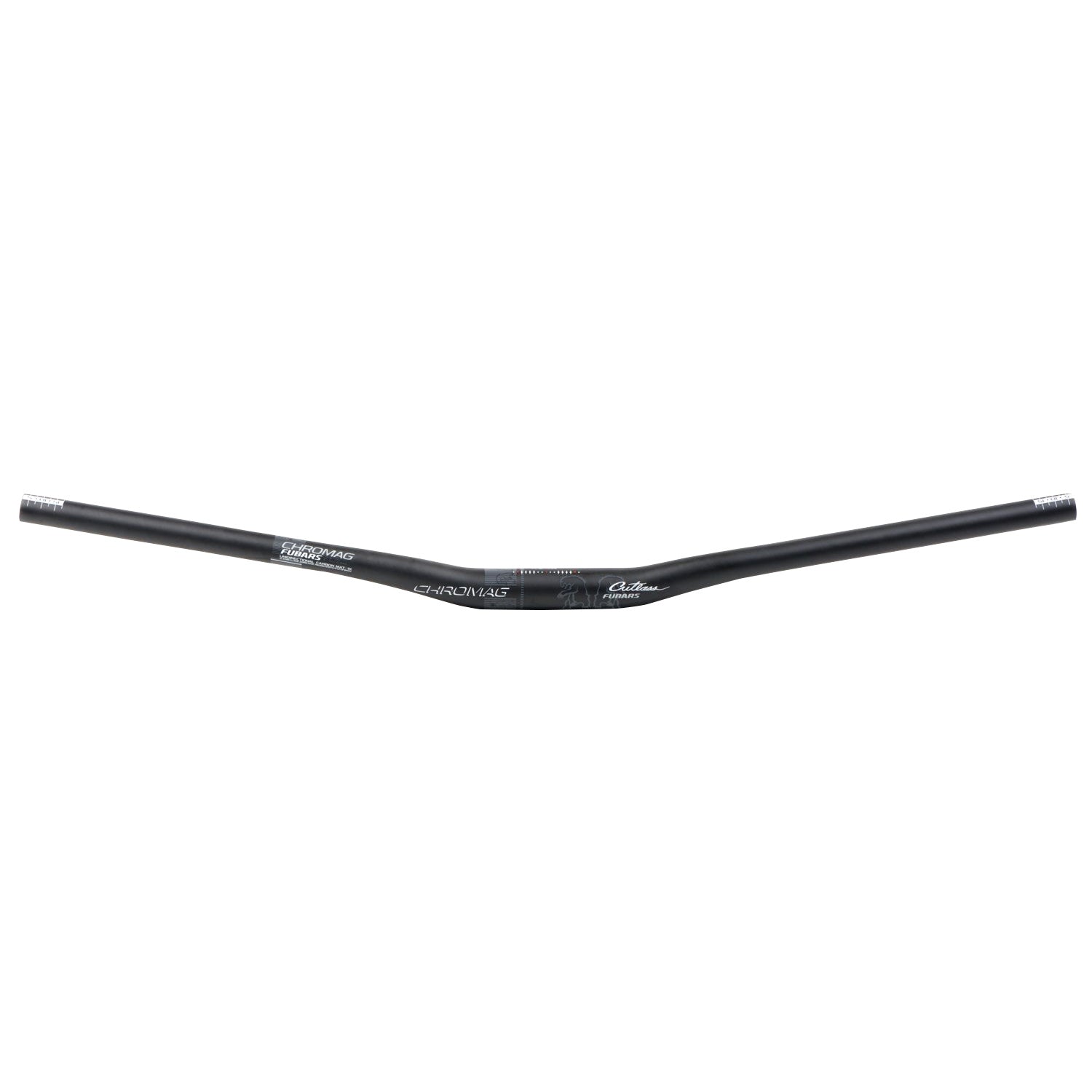 Chromag Fubar Cutlass Handlebar - Carbon, 35mm Rise, 31.8mm, 800mm, Black/Gray