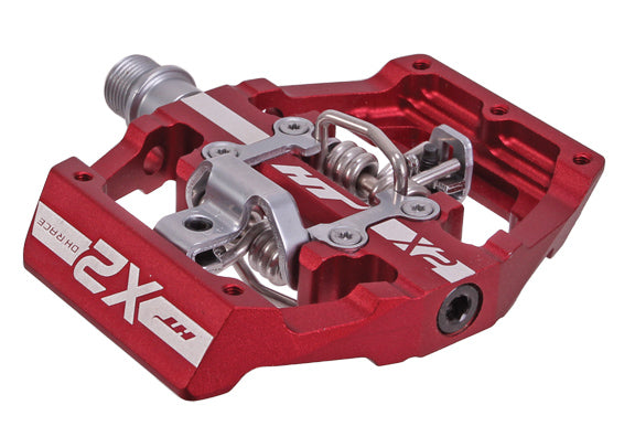 HT Pedals X2 Clipless Platform Pedals CrMo - Red