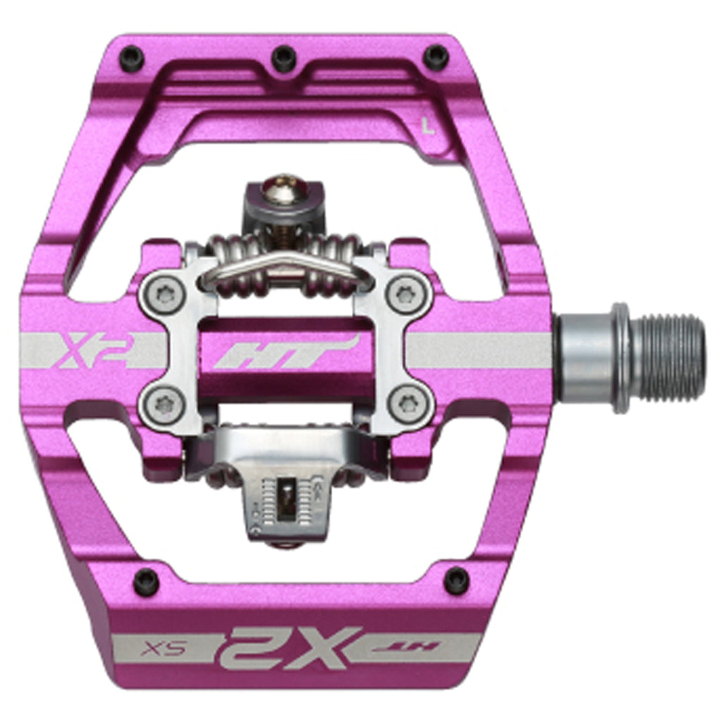 HT Pedals X2-SX Clipless Platform Pedals CrMo - Purple