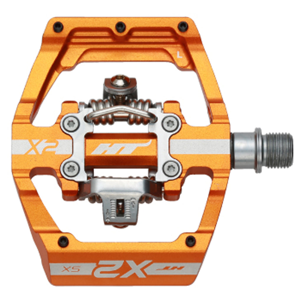 HT Pedals X2-SX Clipless Platform Pedals CrMo - Orange