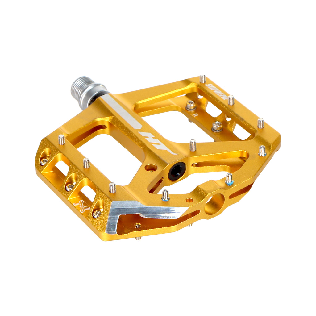 HT Pedals ANS10 Supreme Platform Pedals CrMo - Gold