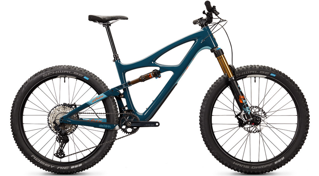 Ibis Mojo 4 Carbon 27.5" Complete Mountain Bike - SLX Build, Medium, Blue