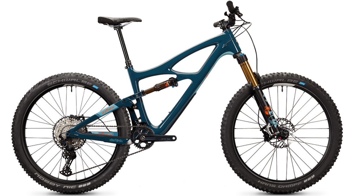 Ibis Mojo 4 Carbon 27.5" Complete Mountain Bike - SLX Build, Small, Blue