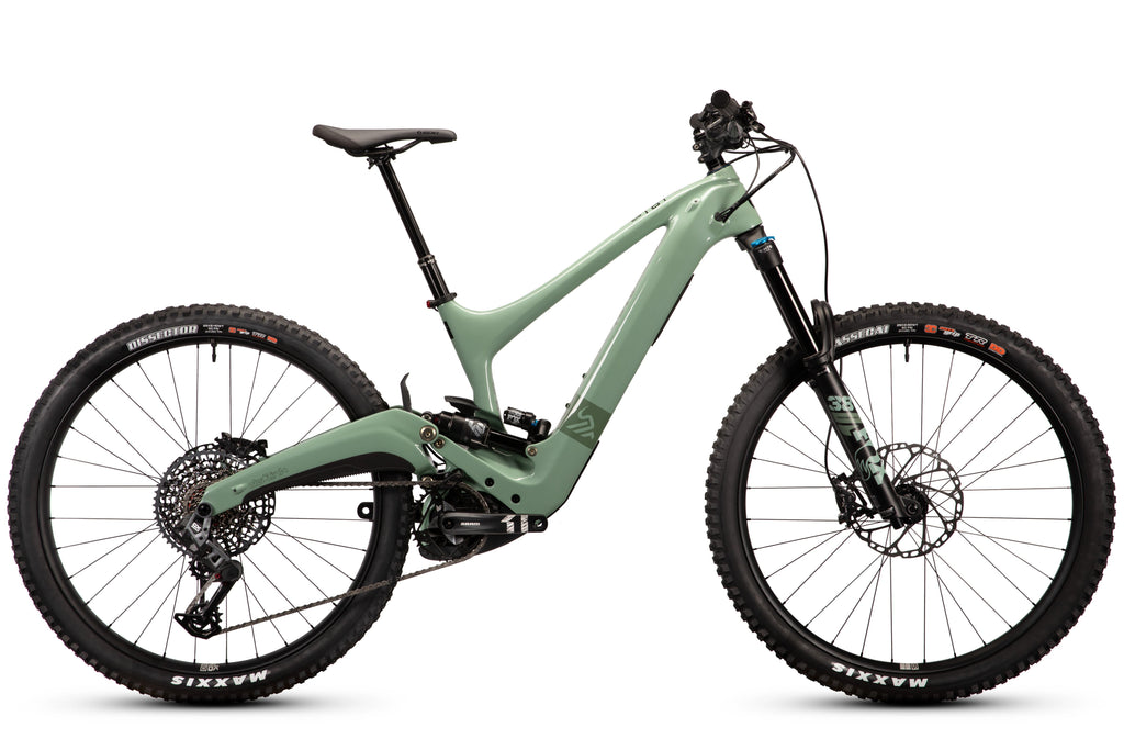 IBIS OSO Carbon 29" / 27.5" Complete E-Bike - Small, Forest Service Green, GX AXS Transmission