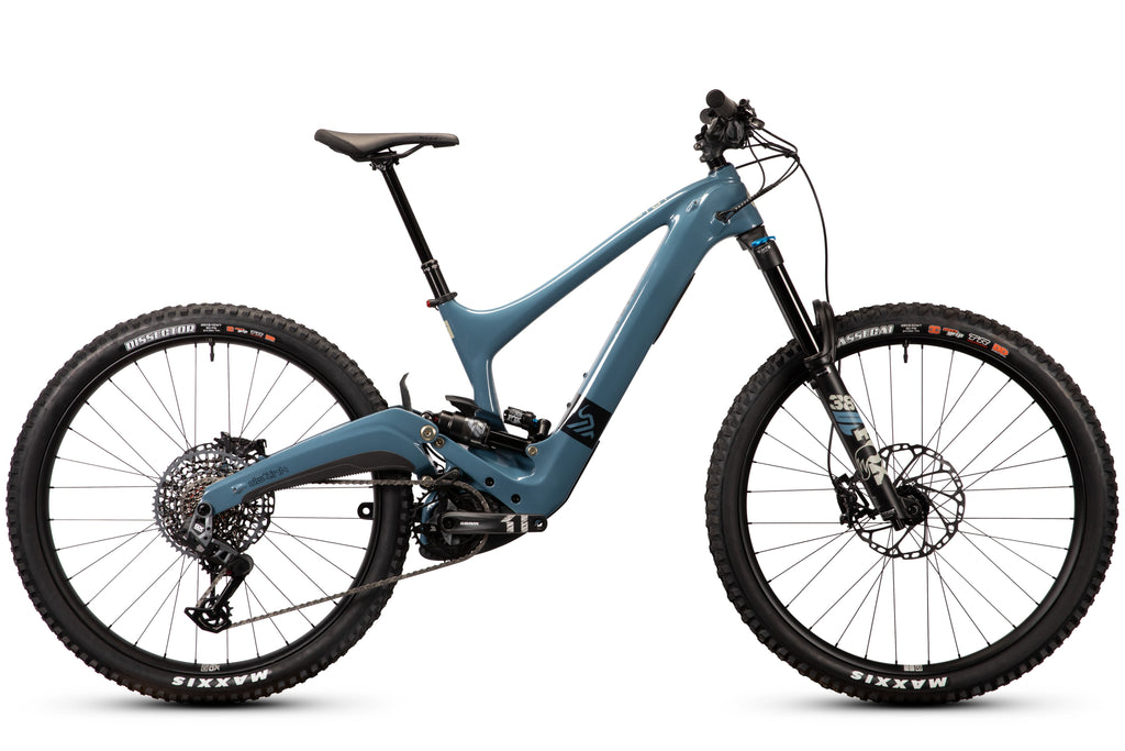 IBIS OSO Carbon 29" / 27.5" Complete E-Bike - Small, Storm Blue, GX AXS Transmission
