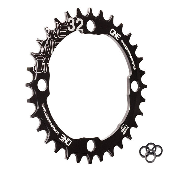 OneUp Components 104 Round Chainring, 104BCD 32T - Black
