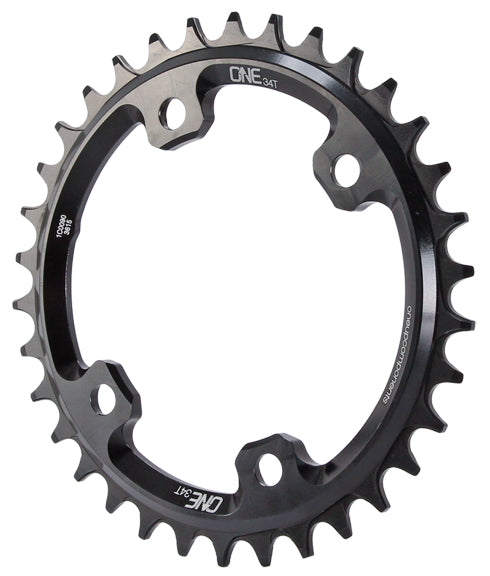 OneUp Components XT M8000 Round Chainring, 96BCD 34T - Black
