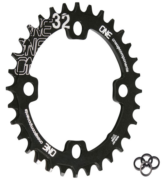 OneUp Components 94/96 Round Chainring, 94/96BCD 32T Black