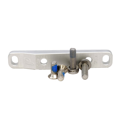 Paul Components Flat Mount Bracket Front 140/160mm w/ Bolts Silver