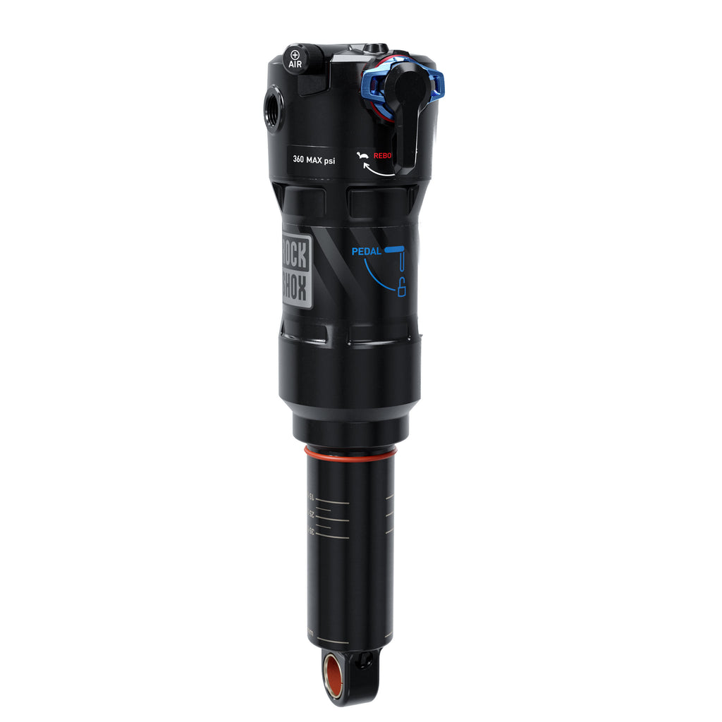 RockShox Deluxe Ultimate RCT Rear Shock - 165 x 45mm, LinearAir, 2 Tokens, Reb/Low Comp, 380lb L/O Force, Trunnion / Std, C1