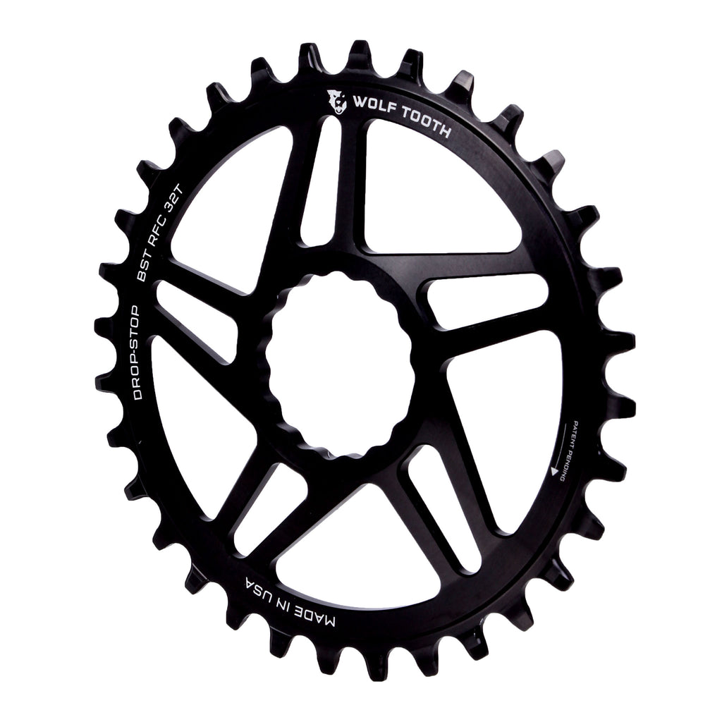 Wolf Tooth Direct Mount Chainring - 32t, RaceFace/Easton CINCH Direct Mount, Drop-Stop A, For Boost Cranks, 3mm Offset, Black