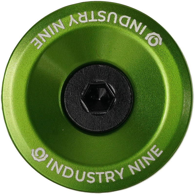 Industry Nine Ultra Light Aluminum Top Cap Lime