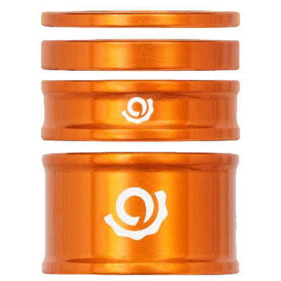 Industry Nine Headset Combo Spacer Kit, 1-1/8", Set/4, Orange