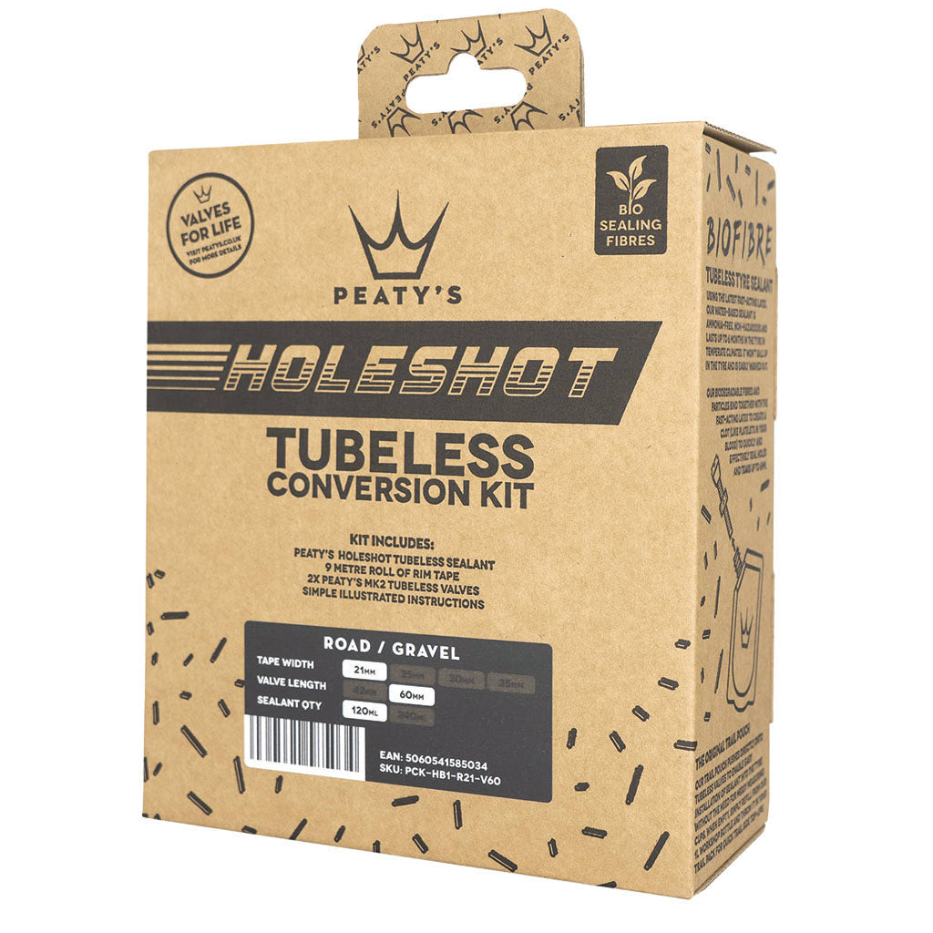 Peaty's Holeshot Tubeless Conversion Kit 21mm Road/Gravel