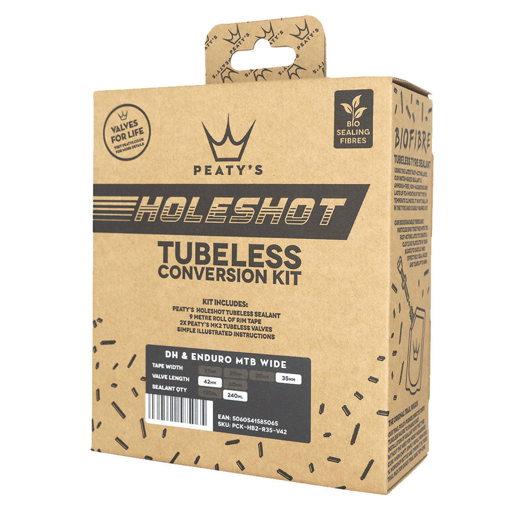 Peaty's Holeshot Tubeless Conversion Kit 35mm Wide